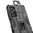 Custodia Silicone e Plastica Opaca Cover con Magnetico Supporto T02 per Samsung Galaxy M52 5G