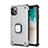 Custodia Silicone e Plastica Opaca Cover con Magnetico Supporto Z01 per Apple iPhone 11 Pro