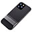 Custodia Silicone e Plastica Opaca Cover con Supporto A01 per Apple iPhone 11 Pro Max Grigio