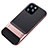 Custodia Silicone e Plastica Opaca Cover con Supporto A01 per Apple iPhone 11 Pro Oro Rosa