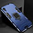 Custodia Silicone e Plastica Opaca Cover con Supporto A01 per Apple iPhone XR Blu