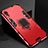 Custodia Silicone e Plastica Opaca Cover con Supporto A01 per Apple iPhone XR Rosso