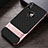 Custodia Silicone e Plastica Opaca Cover con Supporto A01 per Apple iPhone Xs Oro Rosa