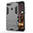 Custodia Silicone e Plastica Opaca Cover con Supporto A01 per Huawei Enjoy 8e