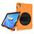 Custodia Silicone e Plastica Opaca Cover con Supporto A01 per Huawei MatePad 10.8 Arancione