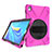 Custodia Silicone e Plastica Opaca Cover con Supporto A01 per Huawei MatePad 10.8 Rosa Caldo