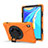 Custodia Silicone e Plastica Opaca Cover con Supporto A01 per Huawei MediaPad M6 10.8 Arancione