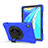 Custodia Silicone e Plastica Opaca Cover con Supporto A01 per Huawei MediaPad M6 10.8 Blu