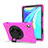 Custodia Silicone e Plastica Opaca Cover con Supporto A01 per Huawei MediaPad M6 10.8 Rosa Caldo