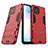Custodia Silicone e Plastica Opaca Cover con Supporto A01 per Huawei Nova 8 SE 5G