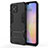 Custodia Silicone e Plastica Opaca Cover con Supporto A01 per Huawei Nova 8 SE 5G Nero