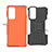 Custodia Silicone e Plastica Opaca Cover con Supporto A01 per Motorola Moto Edge 20 5G