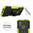 Custodia Silicone e Plastica Opaca Cover con Supporto A01 per Motorola Moto G10 Power