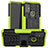 Custodia Silicone e Plastica Opaca Cover con Supporto A01 per Motorola Moto G10 Power