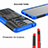 Custodia Silicone e Plastica Opaca Cover con Supporto A01 per Motorola Moto G50