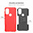 Custodia Silicone e Plastica Opaca Cover con Supporto A01 per Motorola Moto G71 5G