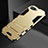 Custodia Silicone e Plastica Opaca Cover con Supporto A01 per Oppo K1 Oro