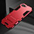 Custodia Silicone e Plastica Opaca Cover con Supporto A01 per Oppo R15X Rosso