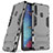 Custodia Silicone e Plastica Opaca Cover con Supporto A01 per Samsung Galaxy A20s