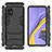 Custodia Silicone e Plastica Opaca Cover con Supporto A01 per Samsung Galaxy M40S