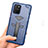 Custodia Silicone e Plastica Opaca Cover con Supporto A01 per Samsung Galaxy S10 Lite