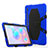 Custodia Silicone e Plastica Opaca Cover con Supporto A01 per Samsung Galaxy Tab S6 10.5 SM-T860 Blu