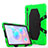Custodia Silicone e Plastica Opaca Cover con Supporto A01 per Samsung Galaxy Tab S6 10.5 SM-T860 Verde