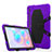 Custodia Silicone e Plastica Opaca Cover con Supporto A01 per Samsung Galaxy Tab S6 10.5 SM-T860 Viola