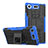 Custodia Silicone e Plastica Opaca Cover con Supporto A01 per Sony Xperia XZ1 Compact