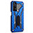 Custodia Silicone e Plastica Opaca Cover con Supporto A02 per Realme Narzo 20 Pro Blu
