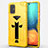 Custodia Silicone e Plastica Opaca Cover con Supporto A02 per Samsung Galaxy A71 5G