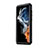 Custodia Silicone e Plastica Opaca Cover con Supporto A02 per Samsung Galaxy S22 Ultra 5G