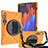 Custodia Silicone e Plastica Opaca Cover con Supporto A02 per Samsung Galaxy Tab S7 11 Wi-Fi SM-T870 Arancione