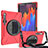 Custodia Silicone e Plastica Opaca Cover con Supporto A02 per Samsung Galaxy Tab S7 4G 11 SM-T875 Rosso