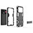 Custodia Silicone e Plastica Opaca Cover con Supporto A02 per Xiaomi Mi 11 Ultra 5G