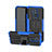 Custodia Silicone e Plastica Opaca Cover con Supporto A03 per Huawei Mate 20 Lite