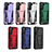 Custodia Silicone e Plastica Opaca Cover con Supporto A03 per Samsung Galaxy S21 5G