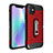 Custodia Silicone e Plastica Opaca Cover con Supporto A04 per Apple iPhone 11 Rosso