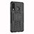 Custodia Silicone e Plastica Opaca Cover con Supporto A04 per Huawei P30 Lite New Edition