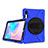 Custodia Silicone e Plastica Opaca Cover con Supporto A04 per Samsung Galaxy Tab S6 10.5 SM-T860 Blu