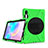 Custodia Silicone e Plastica Opaca Cover con Supporto A04 per Samsung Galaxy Tab S6 10.5 SM-T860 Verde