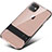 Custodia Silicone e Plastica Opaca Cover con Supporto A06 per Apple iPhone 11
