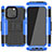 Custodia Silicone e Plastica Opaca Cover con Supporto A07 per Apple iPhone 14 Pro