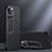 Custodia Silicone e Plastica Opaca Cover con Supporto A08 per Apple iPhone 13 Mini Nero