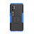 Custodia Silicone e Plastica Opaca Cover con Supporto D01 per Xiaomi Mi Note 10