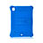 Custodia Silicone e Plastica Opaca Cover con Supporto H01 per Apple iPad Pro 11 (2020) Blu