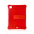 Custodia Silicone e Plastica Opaca Cover con Supporto H01 per Apple iPad Pro 11 (2020) Rosso