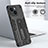 Custodia Silicone e Plastica Opaca Cover con Supporto H01X per Apple iPhone 13