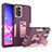 Custodia Silicone e Plastica Opaca Cover con Supporto J01S per Samsung Galaxy A04s Viola