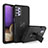 Custodia Silicone e Plastica Opaca Cover con Supporto J01S per Samsung Galaxy M32 5G